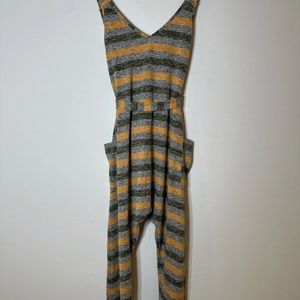Free people striped fun jumpsuit s